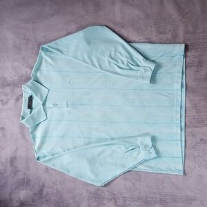 Vintage Giorgio Armani Patterned Longsleeved Shirt Polo